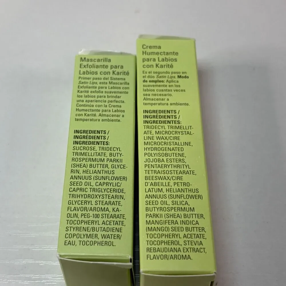 Mary Kay SATIN LIPS Set White Tea & Citrus Shea Sugar Scrub & Butter Balm NEW